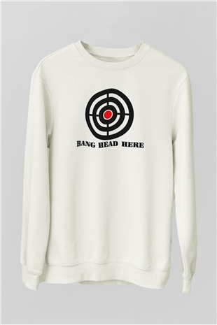 Avcı Beyaz Unisex Sweatshirt
