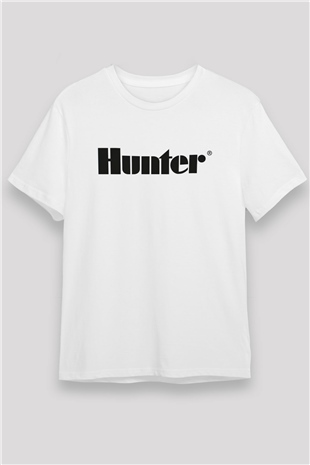 Avcı Beyaz Unisex Tişört T-Shirt - TişörtFabrikası