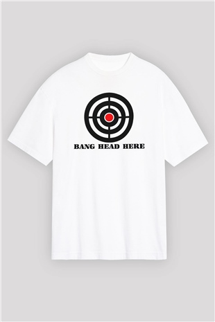 Avcı Beyaz Oversize Tişört Oversize T-shirt - TişörtFabrikası