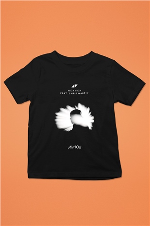 Avicii Baskılı Siyah Unisex Çocuk Tişört