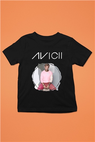 Avicii Baskılı Siyah Unisex Çocuk Tişört