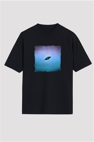 Avicii Baskılı Unisex Oversize Siyah Tişört