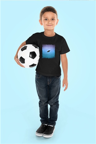 Avicii Baskılı Unisex Siyah Çocuk Tişört