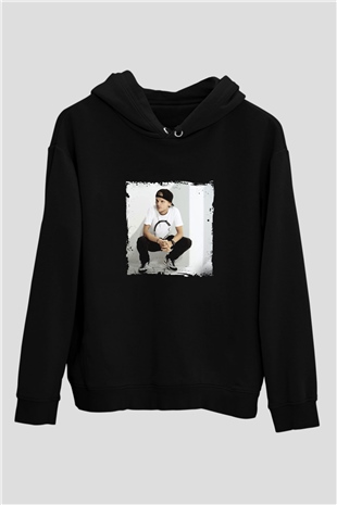 Avicii Baskılı Unisex Siyah Hoodie
