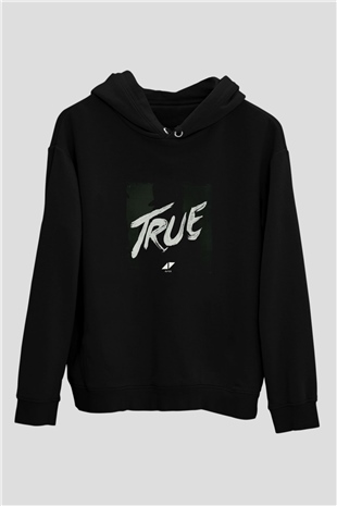 Avicii Baskılı Unisex Siyah Hoodie