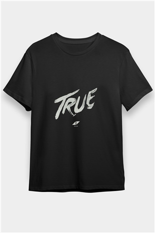 Avicii Baskılı Unisex Siyah Tişört