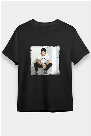 Avicii Baskılı Unisex Siyah Tişört