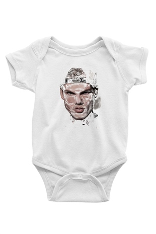 Avicii Beyaz Bebek Body - Zıbın