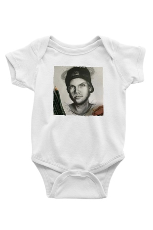 Avicii Beyaz Bebek Body - Zıbın
