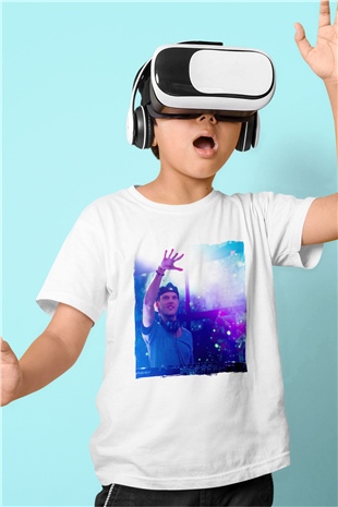 Avicii Beyaz Unisex Çocuk Tişört