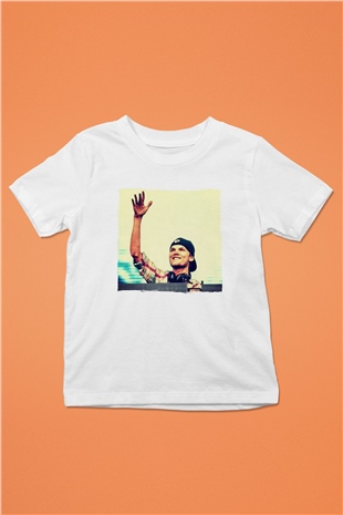 Avicii Beyaz Unisex Çocuk Tişört