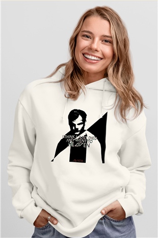 Avicii Beyaz Unisex Kapşonlu Sweatshirt