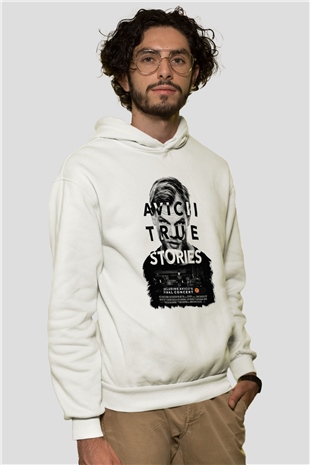 Avicii Beyaz Unisex Kapşonlu Sweatshirt