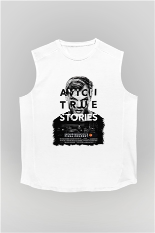 Avicii Beyaz Unisex Kolsuz Tişört