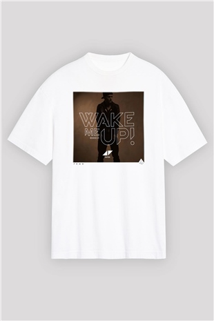 Avicii Beyaz Unisex Oversize Tişört T-Shirt