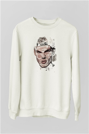 Avicii Beyaz Unisex Sweatshirt
