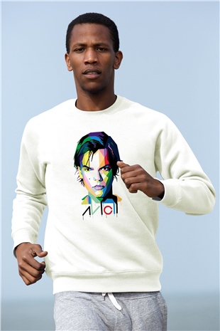 Avicii Beyaz Unisex Sweatshirt