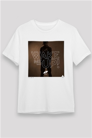 Avicii Beyaz Unisex Tişört T-Shirt - TişörtFabrikası