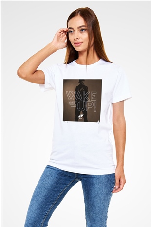 Avicii Beyaz Unisex Tişört T-Shirt - TişörtFabrikası