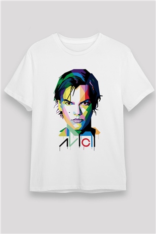 Avicii Beyaz Unisex Tişört T-Shirt - TişörtFabrikası