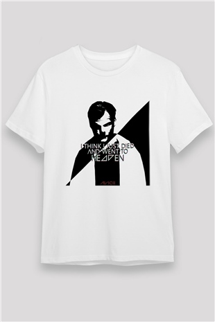 Avicii Beyaz Unisex Tişört T-Shirt - TişörtFabrikası