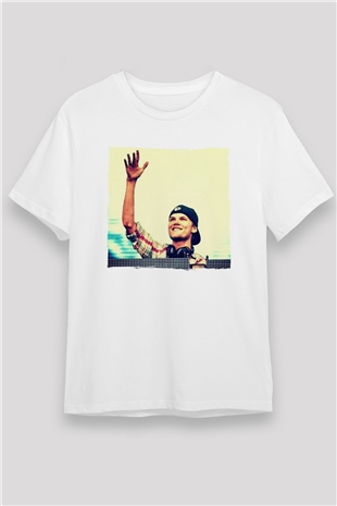 Avicii Beyaz Unisex Tişört T-Shirt - TişörtFabrikası