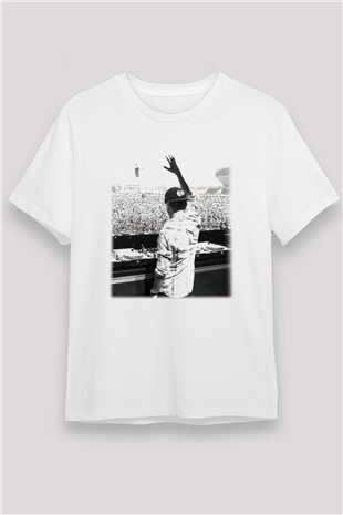 Avicii Beyaz Unisex Tişört T-Shirt - TişörtFabrikası