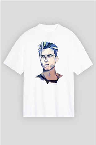 Avicii Beyaz Oversize Tişört Oversize T-shirt - TişörtFabrikası