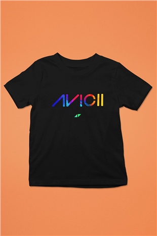 Avicii Siyah Unisex Çocuk Tişört