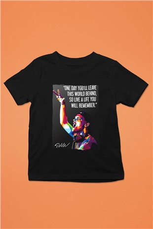 Avicii Siyah Unisex Çocuk Tişört