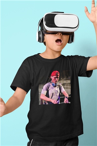 Avicii Siyah Unisex Çocuk Tişört