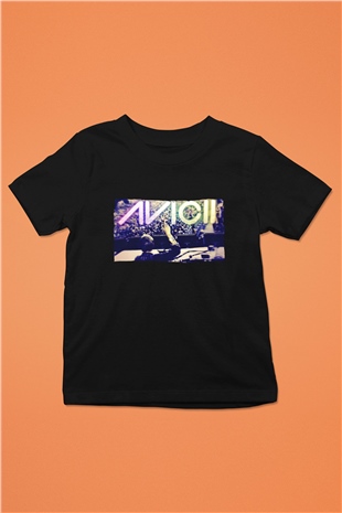 Avicii Siyah Unisex Çocuk Tişört