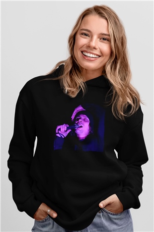 Avicii Siyah Unisex Kapüşonlu Sweatshirt