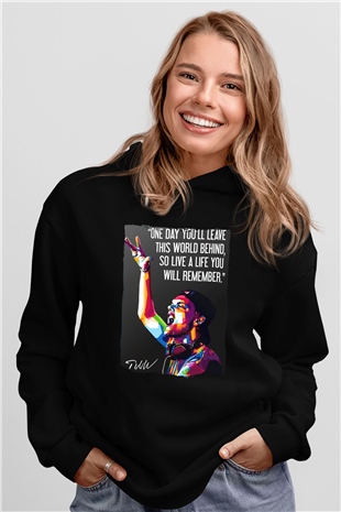 Avicii Siyah Unisex Kapüşonlu Sweatshirt