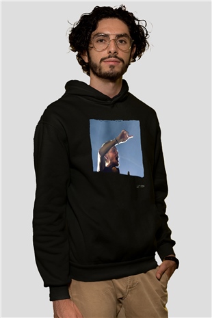 Avicii Siyah Unisex Kapüşonlu Sweatshirt