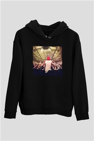 Avicii Siyah Unisex Kapüşonlu Sweatshirt