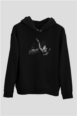 Avicii Siyah Unisex Kapüşonlu Sweatshirt