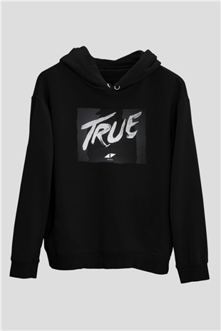 Avicii Siyah Unisex Kapüşonlu Sweatshirt
