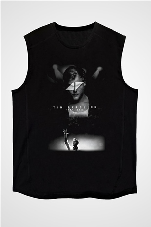 Avicii Siyah Unisex Kolsuz Tişört