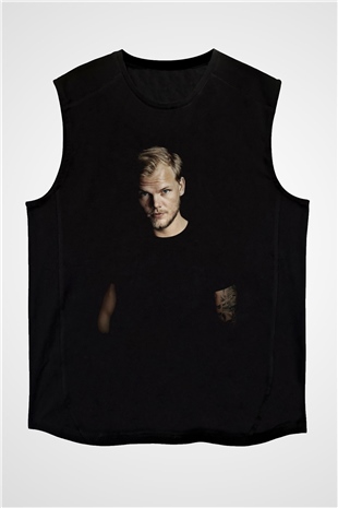 Avicii Siyah Unisex Kolsuz Tişört