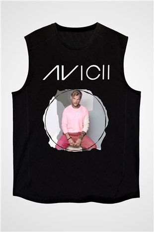 Avicii Siyah Unisex Kolsuz Tişört