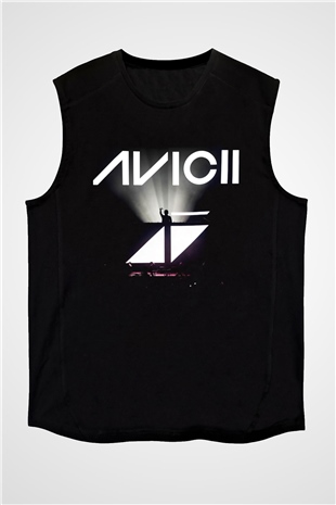 Avicii Siyah Unisex Kolsuz Tişört