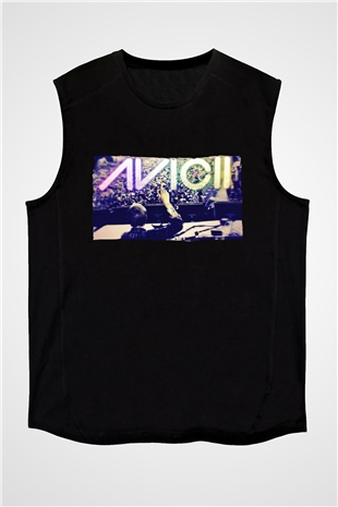 Avicii Siyah Unisex Kolsuz Tişört