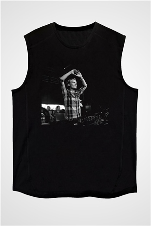 Avicii Siyah Unisex Kolsuz Tişört