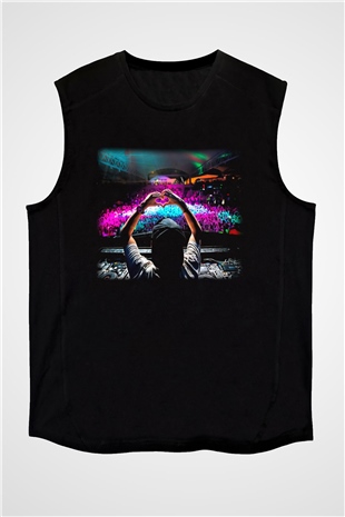 Avicii Siyah Unisex Kolsuz Tişört