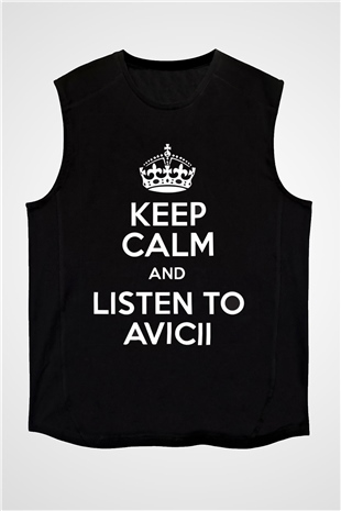 Avicii Siyah Unisex Kolsuz Tişört
