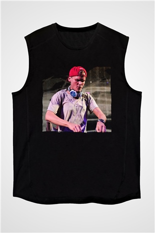 Avicii Siyah Unisex Kolsuz Tişört