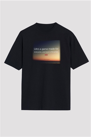 Avicii Siyah Unisex Oversize Tişört T-Shirt