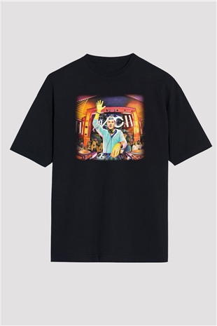 Avicii Siyah Unisex Oversize Tişört T-Shirt