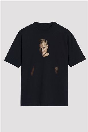Avicii Siyah Unisex Oversize Tişört T-Shirt